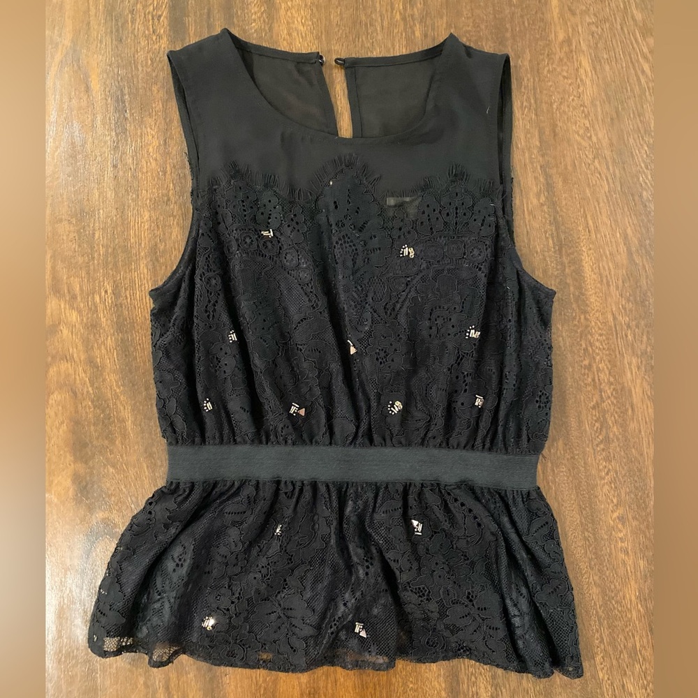 Meadow Rue Evening Sleeveless Top, size small